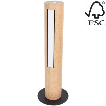 Candeeiro de mesa LED com regulação CONOR LED/9W/230V carvalho – FSC certificado
