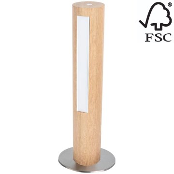 Candeeiro de mesa LED com regulação CONOR LED/9W/230V carvalho – FSC certificado