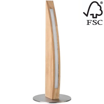 Candeeiro de mesa LED com regulação DUBAI LED/4W/230V carvalho – FSC certificado