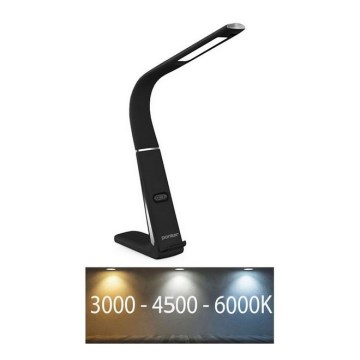 Candeeiro de mesa LED com regulação e carregamento sem fios e sensor LORD EVO LED/8W/230V 3000K/4500K/6000K preto