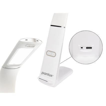 Candeeiro de mesa LED com regulação e carregamento sem fios e sensor LORD EVO LED/8W/230V 3000K/4500K/6000K branco