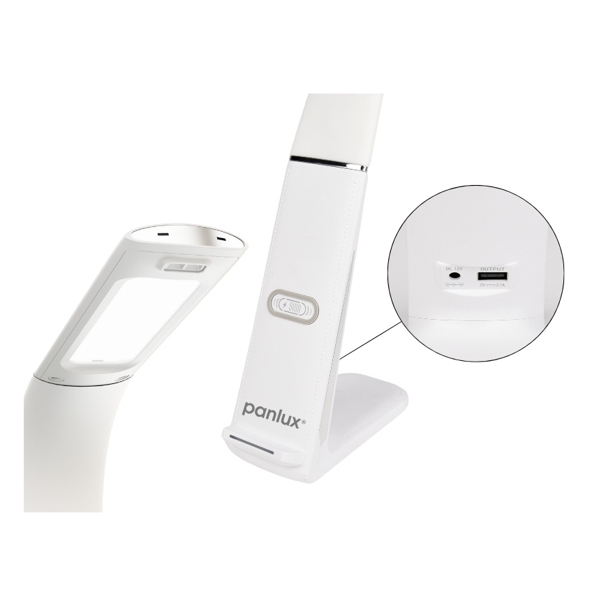 Candeeiro de mesa LED com regulação e carregamento sem fios e sensor LORD EVO LED/8W/230V 3000K/4500K/6000K branco