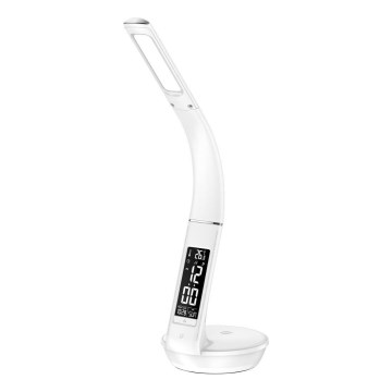 Candeeiro de mesa LED com regulação e carregamento sem fios Qi 5W e ecrã LED/6W/230V 3000/4000/6000K branco