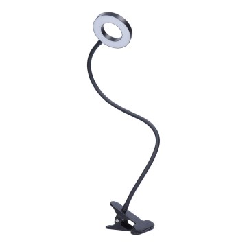 Candeeiro de mesa LED com regulação e clipe LED/8W/230V 3000/4000/5000K preto