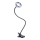 Candeeiro de mesa LED com regulação e clipe LED/8W/230V 3000/4000/5000K preto