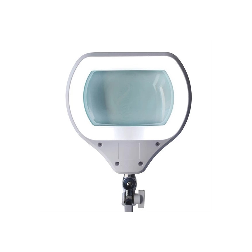 Candeeiro de mesa LED com regulação e lupa LED/12W/230V branco