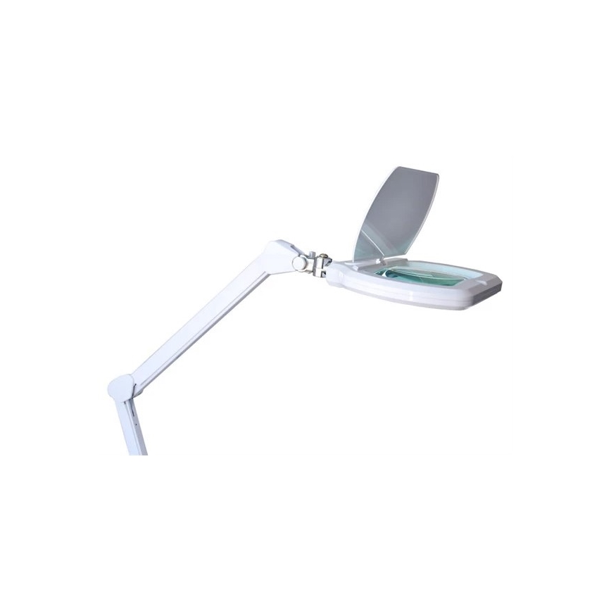 Candeeiro de mesa LED com regulação e lupa LED/12W/230V branco