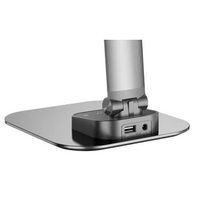 Candeeiro de mesa LED com regulação e porta USB LED/7,5W/230V 3000K/4000K/5500K antracite