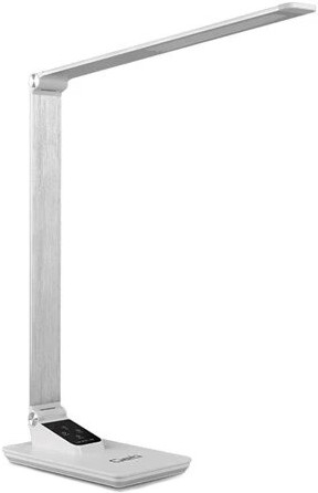 Candeeiro de mesa LED com regulação e porta USB LED/7W/230V 3000K/4000K/5500K branco