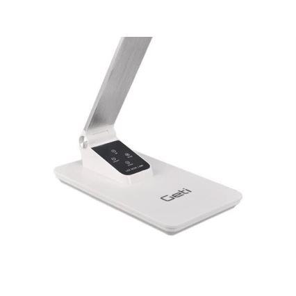 Candeeiro de mesa LED com regulação e porta USB LED/7W/230V 3000K/4000K/5500K branco