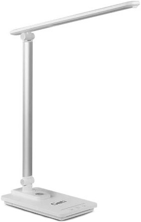 Candeeiro de mesa LED com regulação e porta USB LED/9W/230V 3000K/4000K/5500K branco