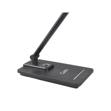 Candeeiro de mesa LED com regulação e porta USB LED/9W/230V 3000K/4000K/5500K preto