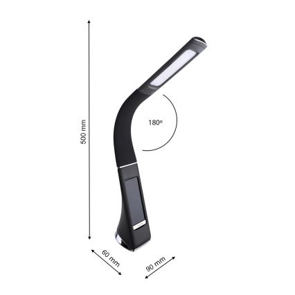 Candeeiro de mesa LED com regulação e visor GALA 1xLED/6W/230V