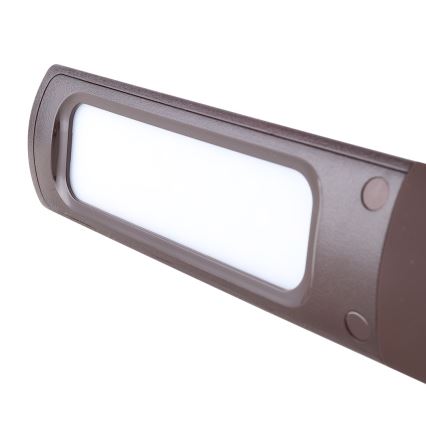 Candeeiro de mesa LED com regulação e visorLED/6W/230V castanho