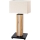 Candeeiro de mesa LED com regulação FLAME 1xE27/40W+ LED/4,6W/230V 56,5 cm carvalho