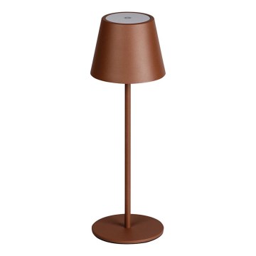 Candeeiro de mesa LED com regulação INITA LED/1,2W/1800 mAh IP54 castanho