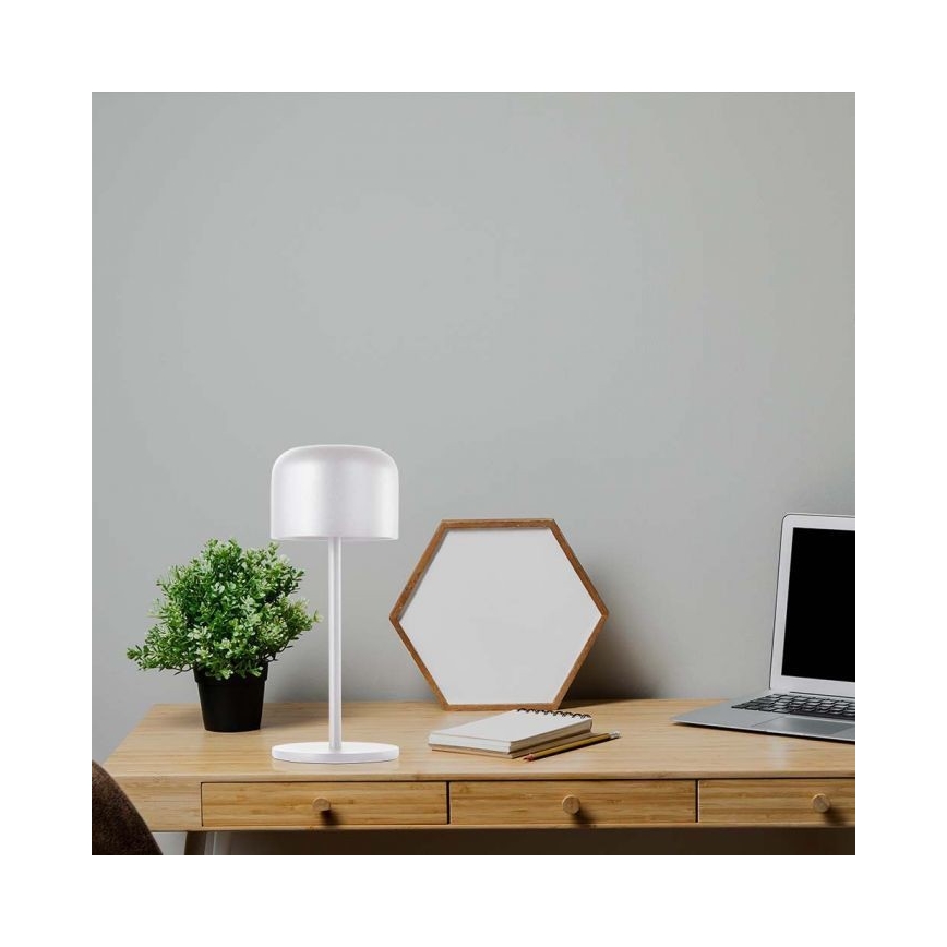 LED Candeeiro de mesa tácil recarregável com regulação LED/1,5W/5V 2700-5700K IP54 2200 mAh branco