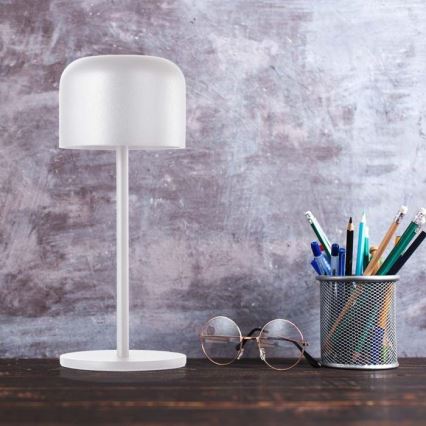 LED Candeeiro de mesa tácil recarregável com regulação LED/1,5W/5V 2700-5700K IP54 2200 mAh branco
