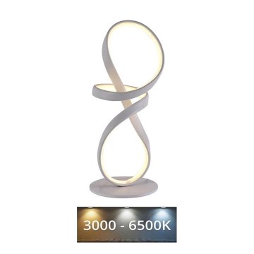 Candeeiro de mesa LED com regulação LED/26W/230V 3000/4000/6500K branco