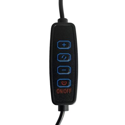 Candeeiro de mesa LED com regulação LED/28W/230V 3000/4000/6500K cromado brilhante