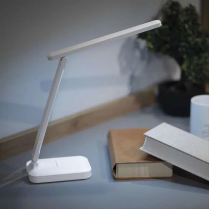 Candeeiro de mesa LED com regulação LED/5W/3,7V 3000K/4000K/6500K 800mAh branco