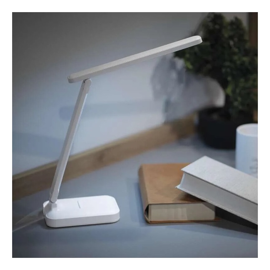 Candeeiro de mesa LED com regulação LED/5W/3,7V 3000K/4000K/6500K 800mAh branco