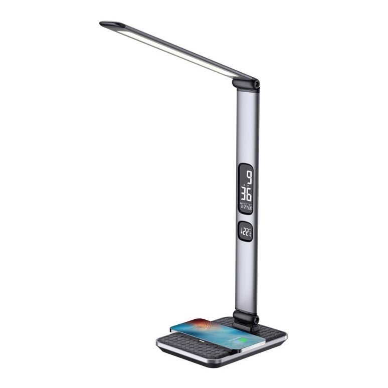 Candeeiro de mesa LED com regulação LED/8,5W/230V com carregamento sem fios