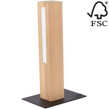 Candeeiro de mesa LED com regulação LEON LED/9W/230V carvalho – FSC certificado
