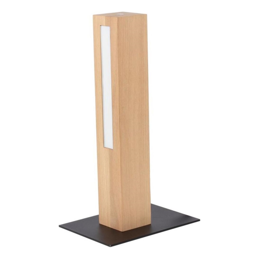 Candeeiro de mesa LED com regulação LEON LED/9W/230V carvalho