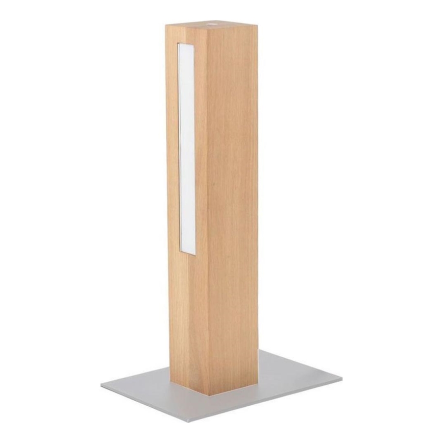 Candeeiro de mesa LED com regulação LEON LED/9W/230V carvalho