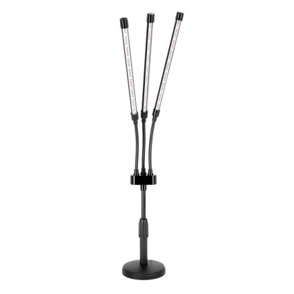 LED Regulação flexible candeeiro de mesa para o cultivo de plantas VITARO 3xLED/10W/230V preto
