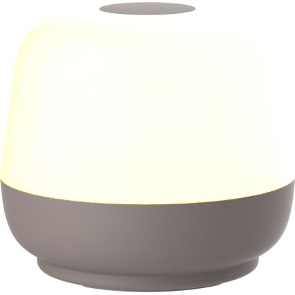 LED Regulação táctil exterior candeeiro de mesa SAMBA LED/1,2W/5V USB 1200 mAh IP44 cinzento