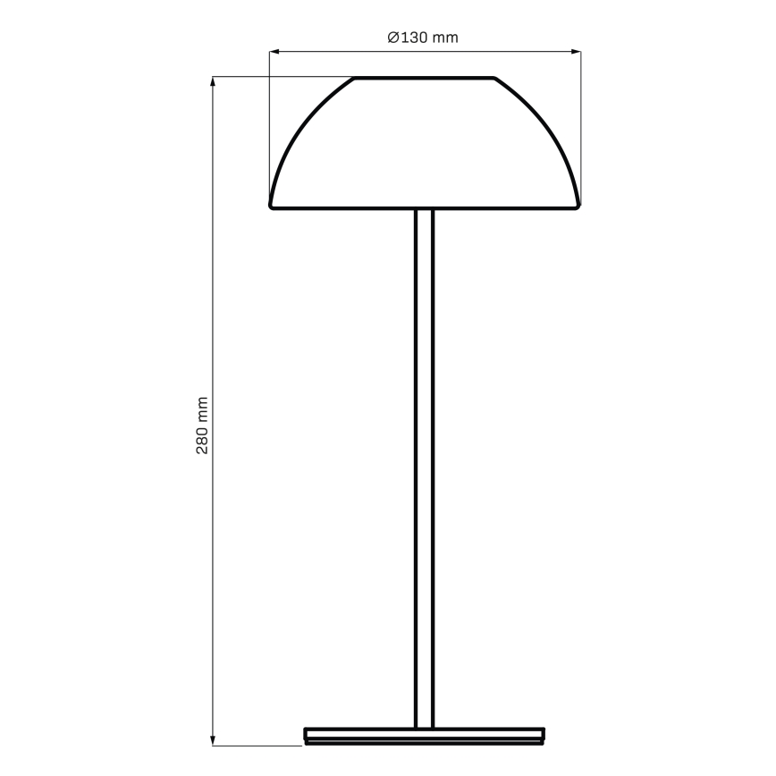 Candeeiro de mesa LED para exterior tátil com regulação TANZANIA LED/1,8W/5V USB 1800 mAh IP44 rosa
