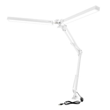 Candeeiro de mesa LED com regulação TENUIX DUO 2xLED/14W/230V 3000-6000K branco