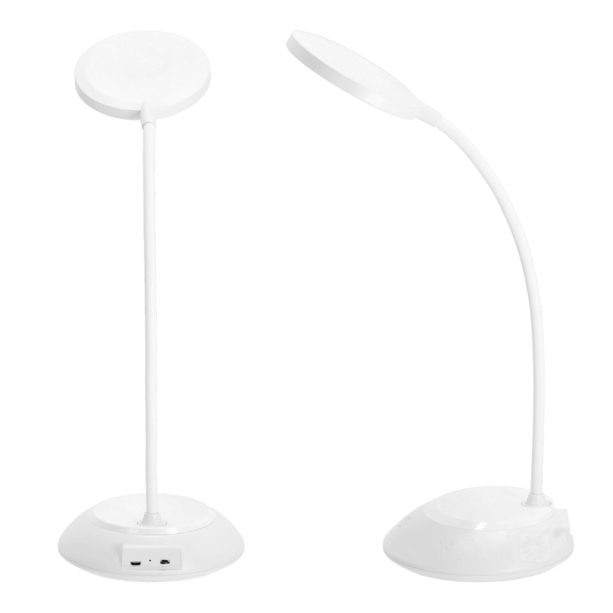 Candeeiro de mesa LED com regulação VISUA LED/5W/5V 3000-5000K 1200 mAh branco