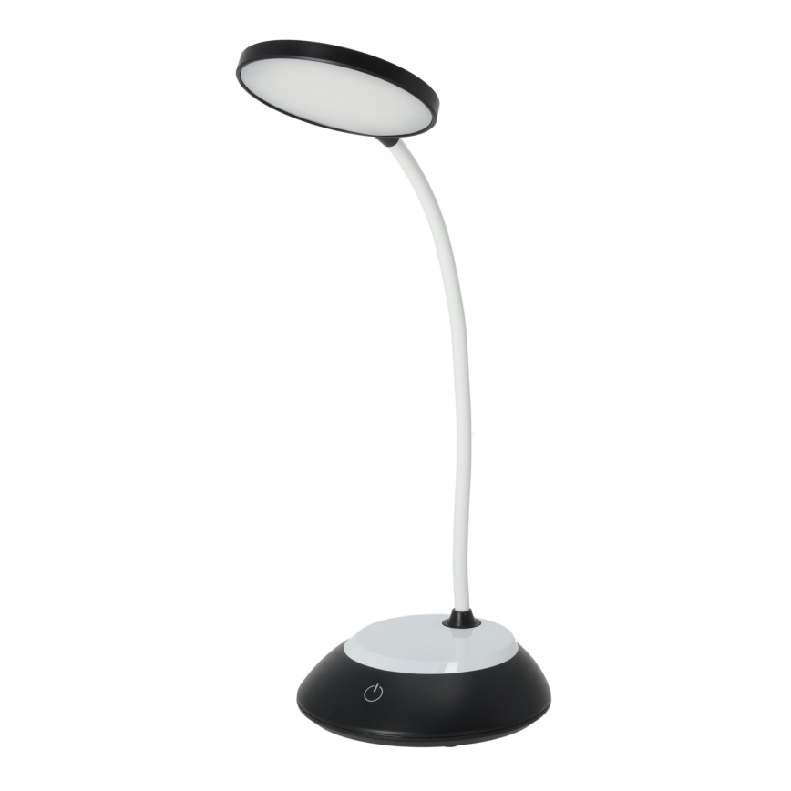 Candeeiro de mesa LED com regulação VISUA LED/5W/5V 3000-5000K 1200 mAh preto