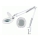 Candeeiro de mesa LED com uma lupa e clipe LED/15W/230V