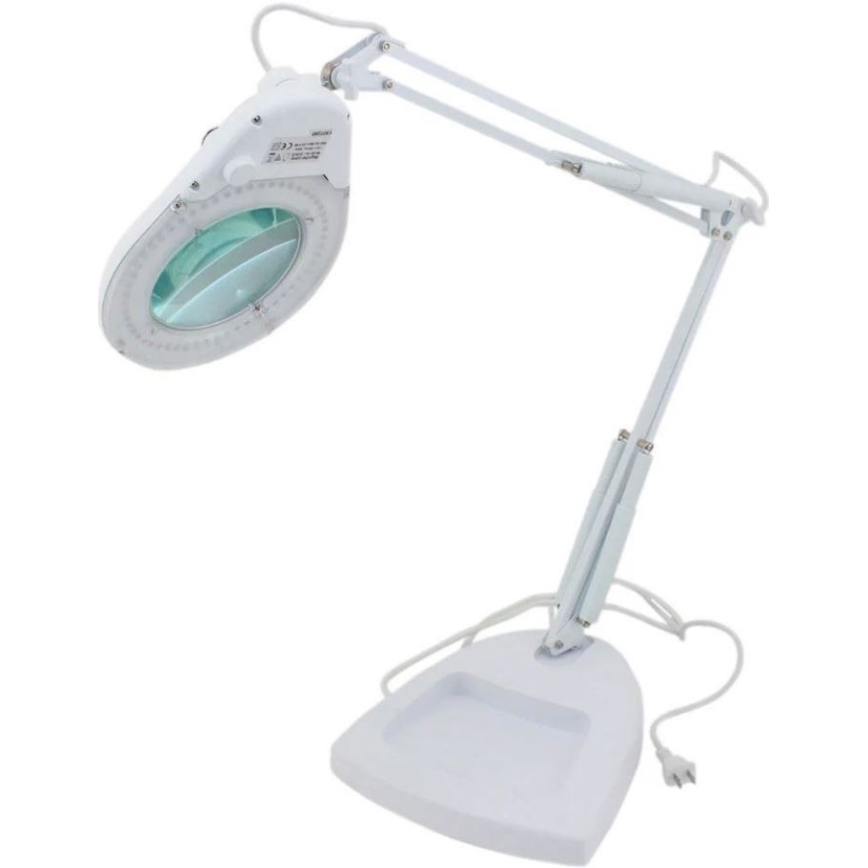 Candeeiro de mesa LED com uma lupa LED/15W/230V