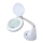 Candeeiro de mesa LED com uma lupa LED/6,5W/230V branco
