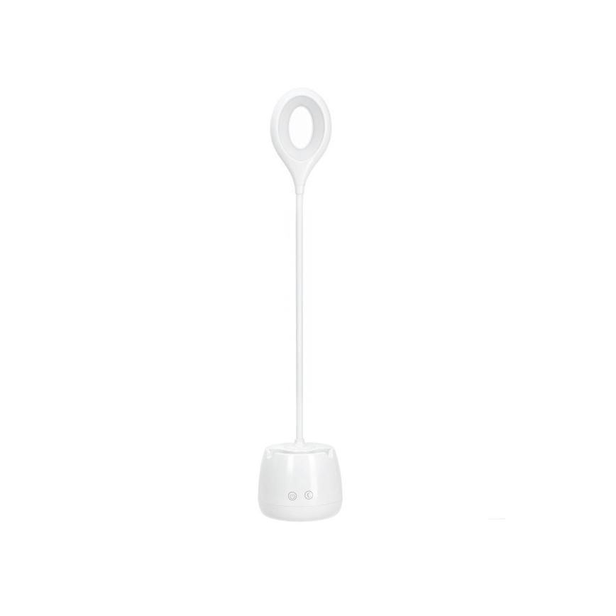 Candeeiro de mesa LED flexível com regulação LUSIA LED/5W/5V 3000/4000K 1200 mAh branco