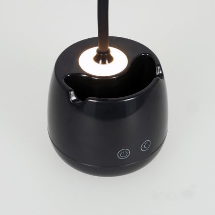 Candeeiro de mesa LED flexível com regulação LUSIA LED/5W/5V 3000/4000K 1200 mAh preto