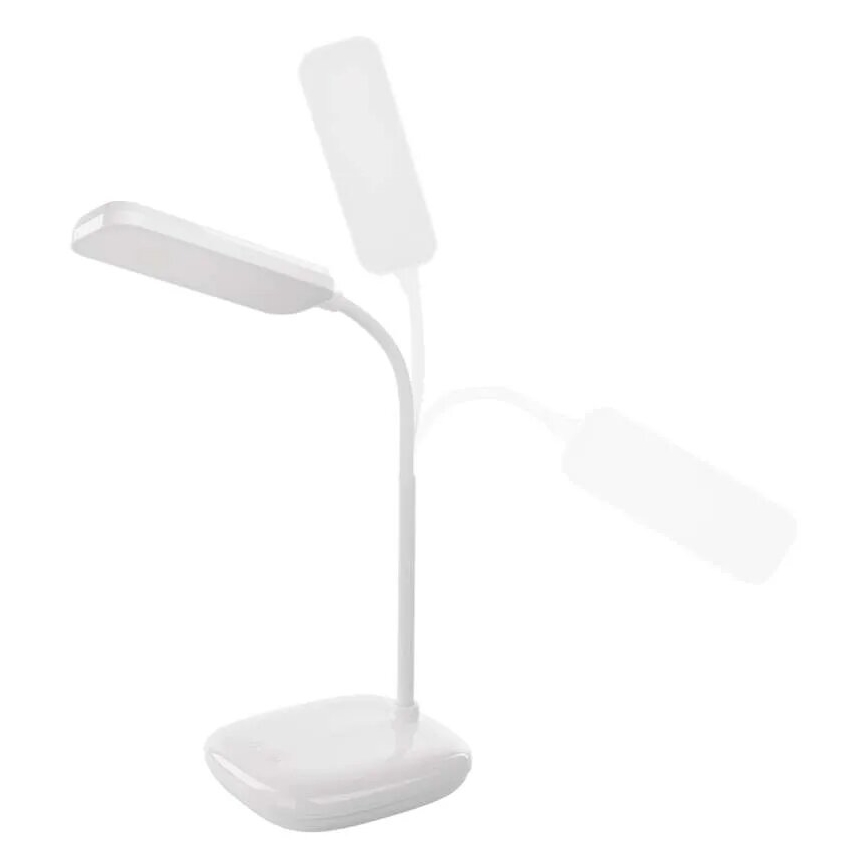 Candeeiro de mesa LED flexível regulável LED/12W/230V 3000K/4000K/6500K branco