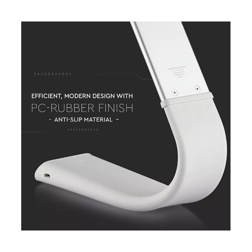 Candeeiro de mesa LED flexível regulável LED/6,5W/5V 3000K/4500K/6000