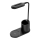 Candeeiro de mesa LED LED/3W/5V com carregamento sem fios preto