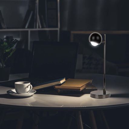 Candeeiro de mesa LED LED/5W/230V 3000K preto
