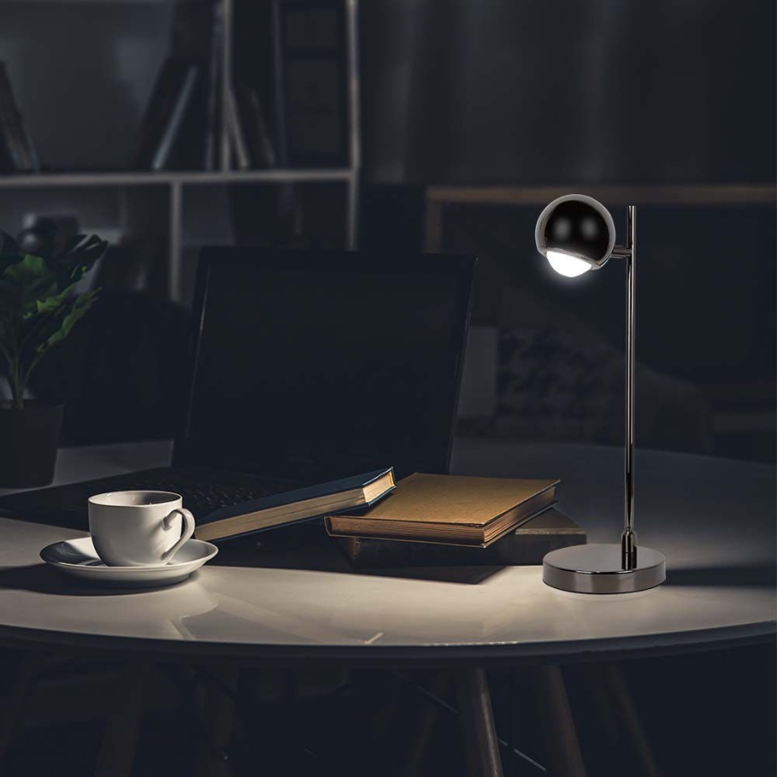 Candeeiro de mesa LED LED/5W/230V 3000K preto