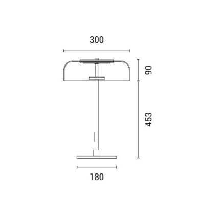 Candeeiro de mesa LED LED/8W/230V 3000K
