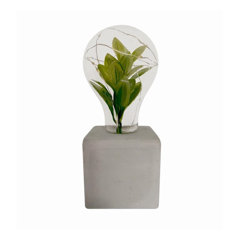 Candeeiro de mesa LED LIV LED/2xAAA cinzento