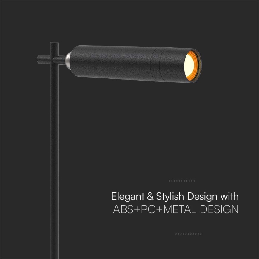 Candeeiro de mesa LED magnético, recarregável e regulável 3em1 LED/3W/5V 4000K 1500 mAh preto