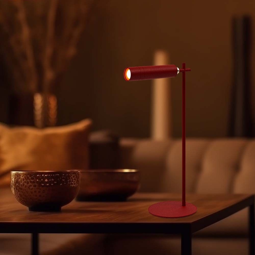Candeeiro de mesa LED magnético, recarregável e regulável 3em1 LED/3W/5V 4000K 1500 mAh vermelho